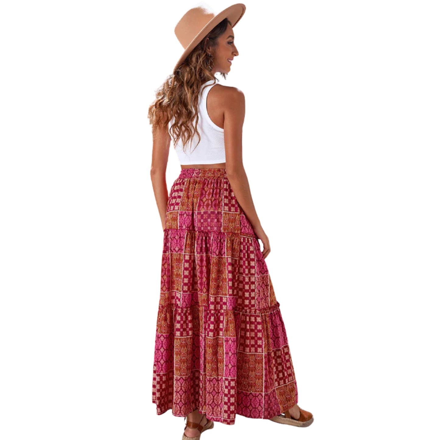 Women Loose Casual High Waist Dress